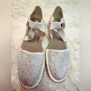 Kenneth Cole Elegant White Espadrille Flats